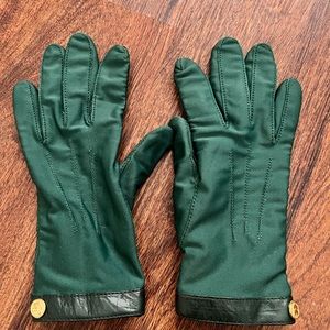 Vintage Green Gloves